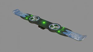 3D model Goblin Hover Board - Low Poly - Game Ready - PBR