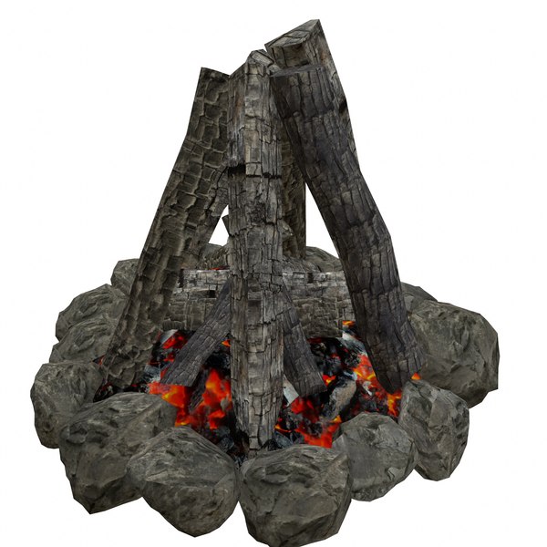 bonfire 3d model