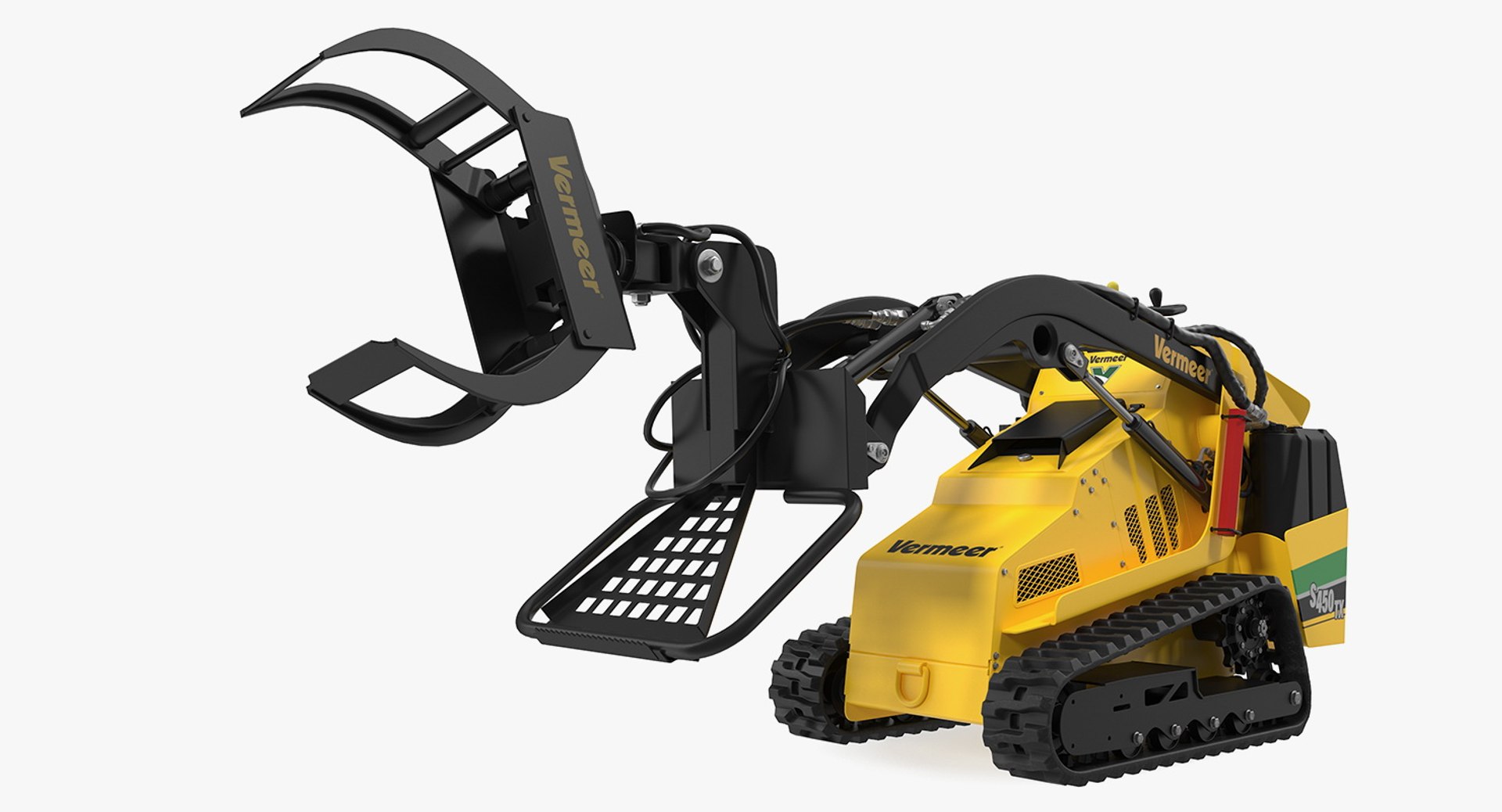 Vermeer S450TX Loader Grapple Rigged 3D model preview