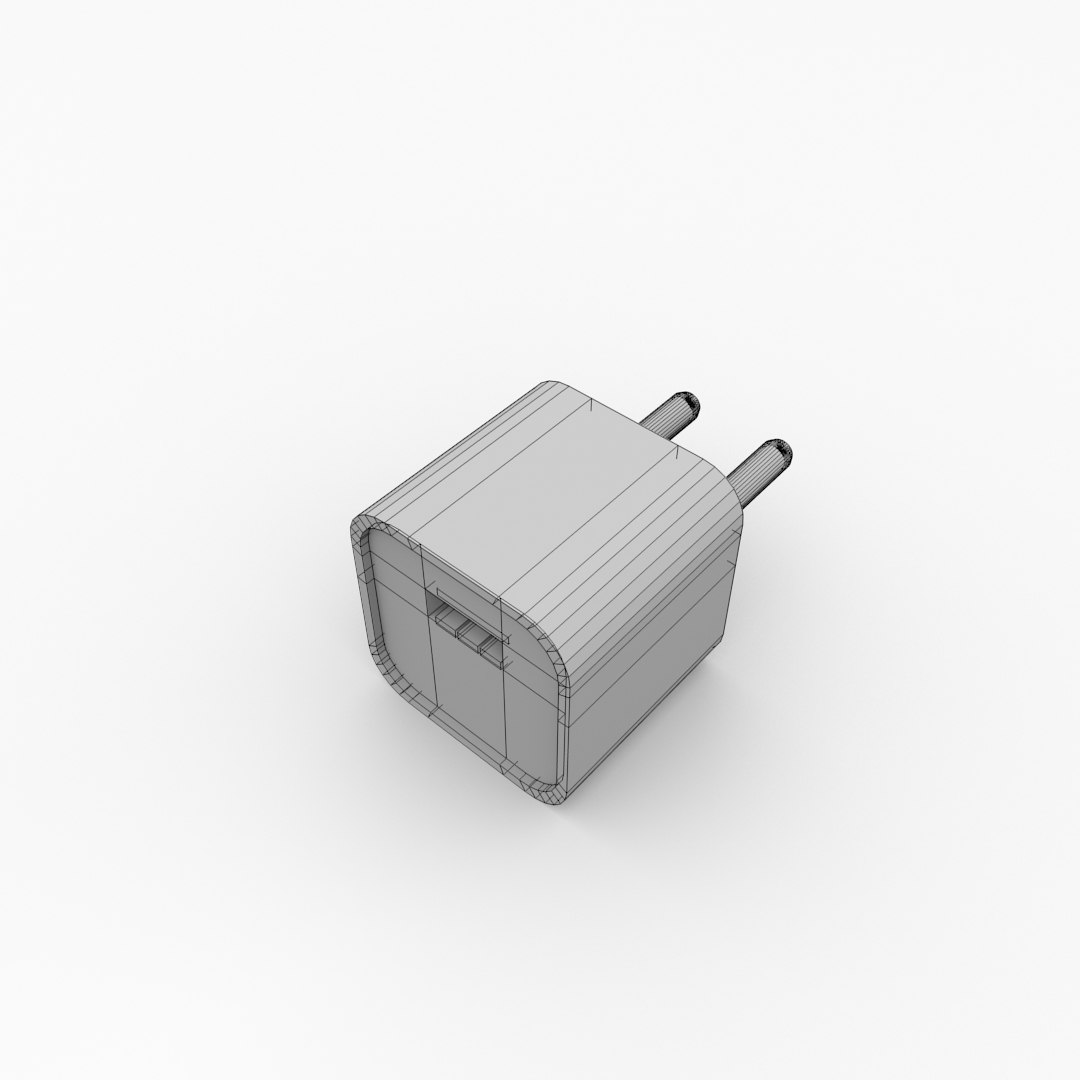 3D Usb Power Adapter - TurboSquid 1422792