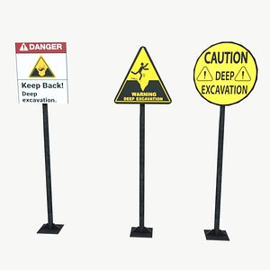 3D model Sign Boards