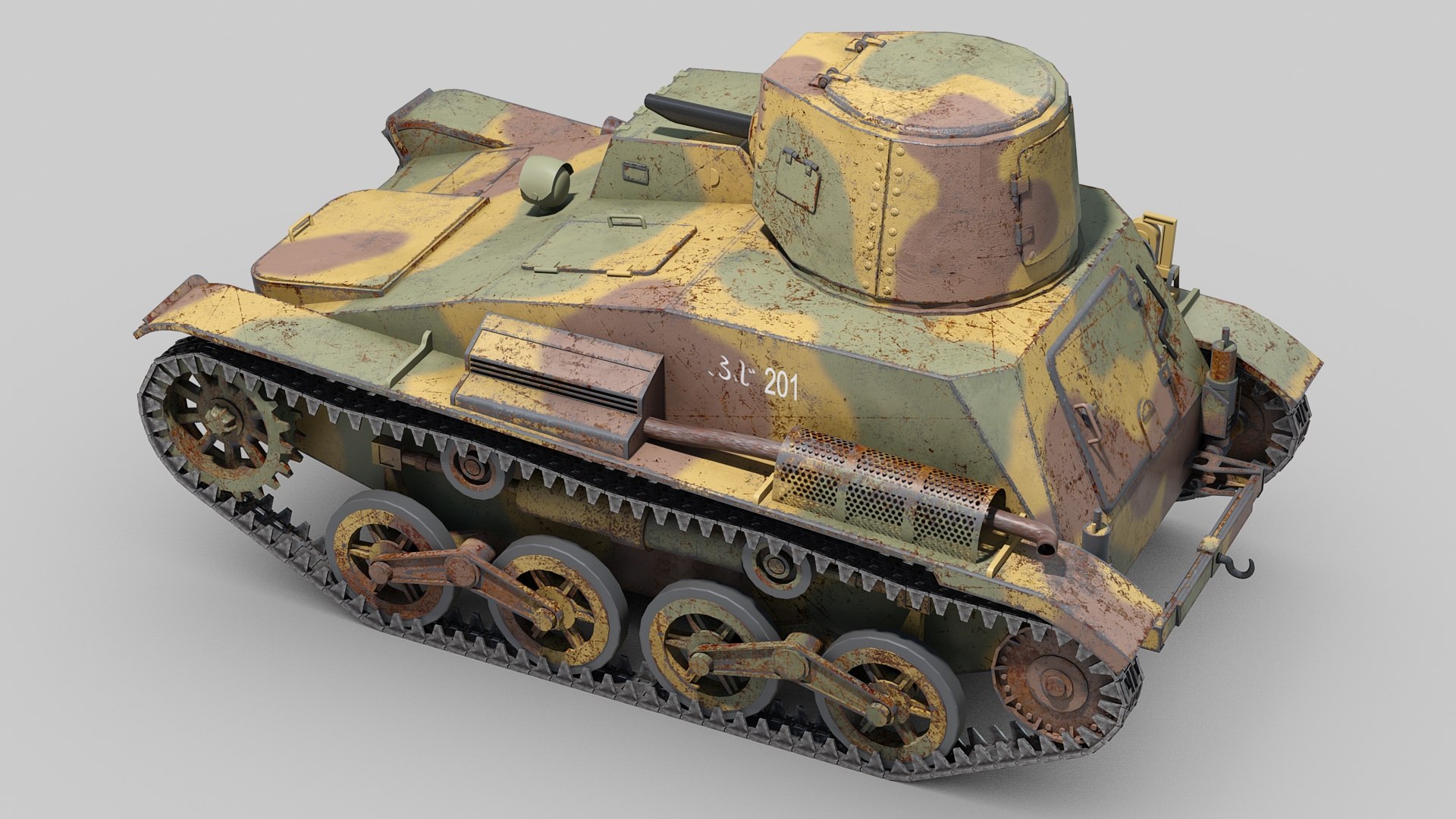 Ww2 Type 94 Tankette 3D - TurboSquid 1513030