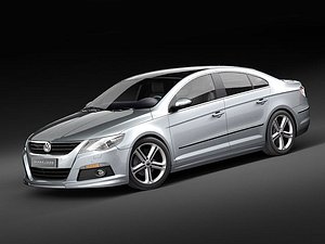 volkswagen passat cc r 3d model