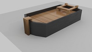 3D boat ship