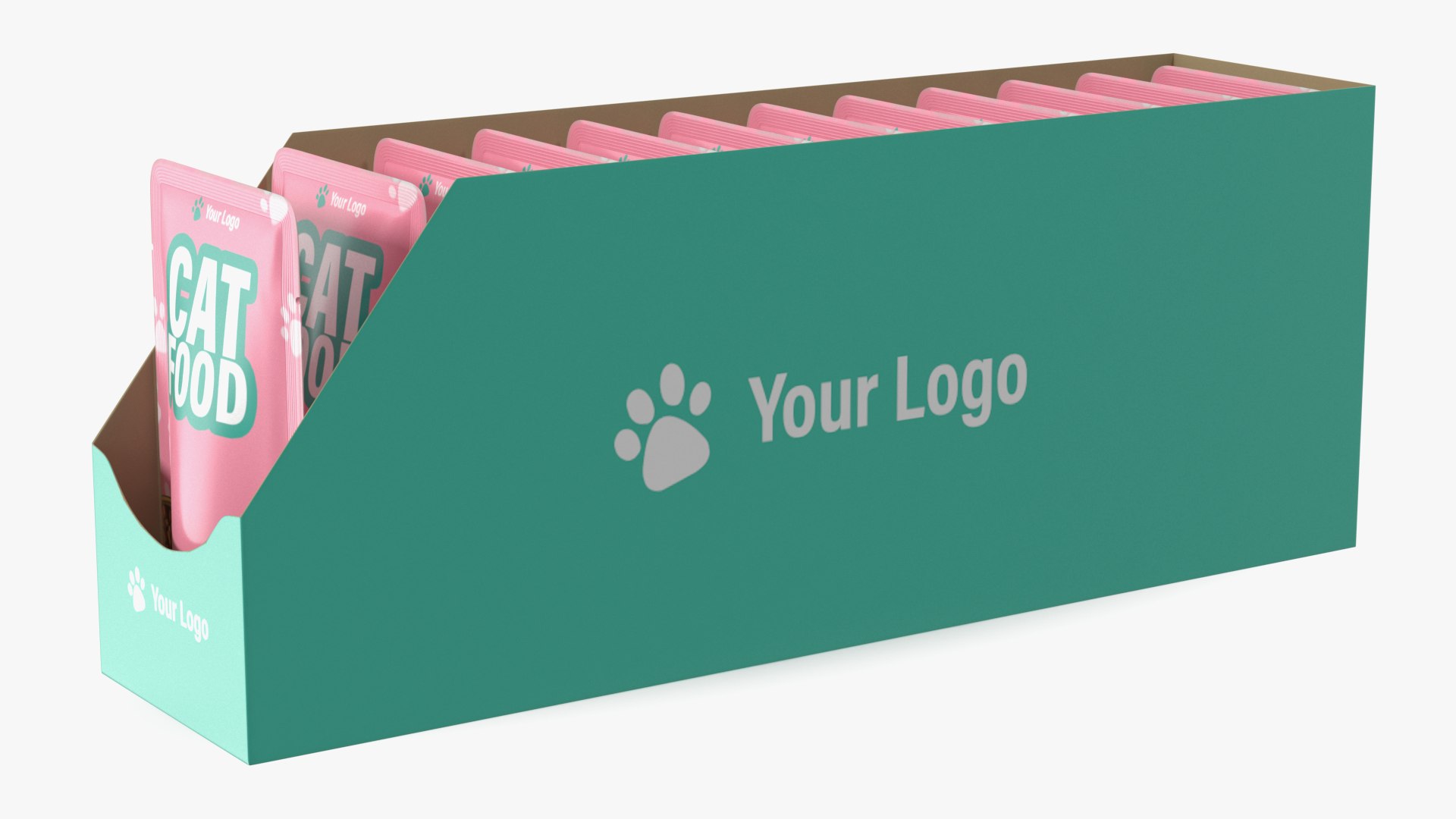 3D Model Wet Cat Food Pouch Box Mockup TurboSquid 2112339