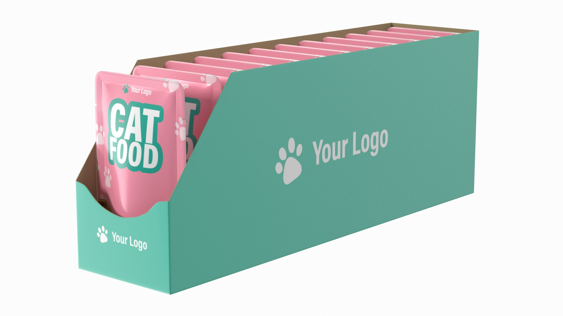 3D Model Wet Cat Food Pouch Box Mockup TurboSquid 2112339