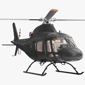 Civil Utility Helicopter Black