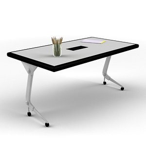 3d classroom office desk model