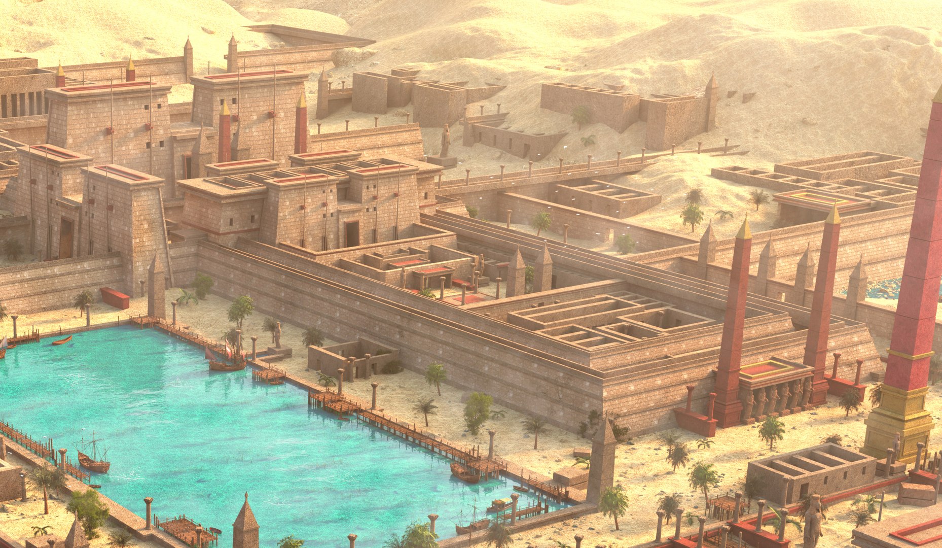 Karnak Temple Environment Model - TurboSquid 2245195