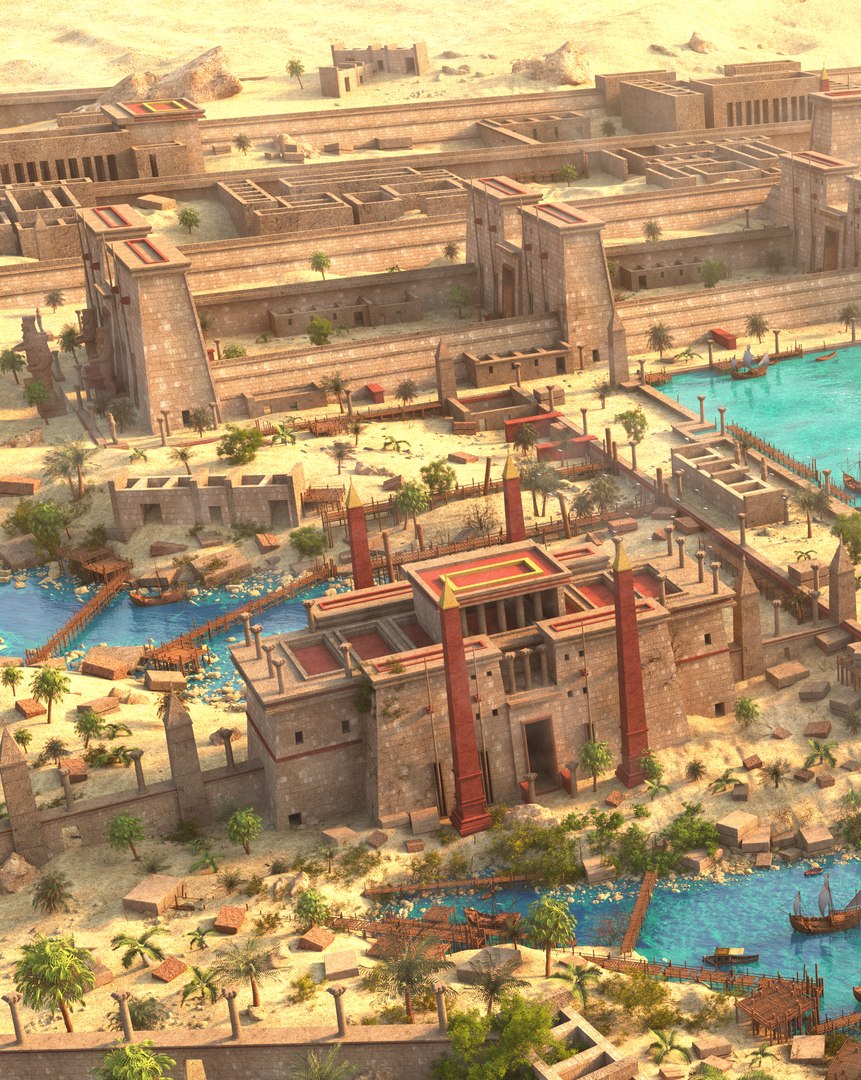 Karnak Temple Environment Model - TurboSquid 2245195