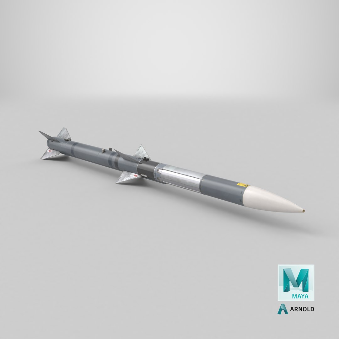 Raytheon AIM-120 Air To Air Missile 3D model https://p.turbosquid.com/ts-thumb/lv/5fiVHz/7P/stemcell_maya_arnold_render/png/1776874905/1920x1080/fit_q87/ddfb8750def8b11e48349a2af1b1326035b9532c/stemcell_maya_arnold_render.jpg