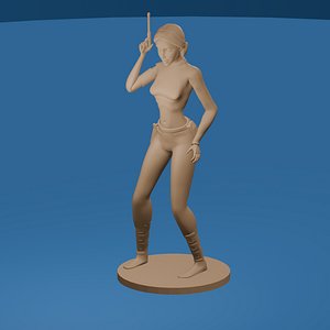 3D Galactic Senator Heroine