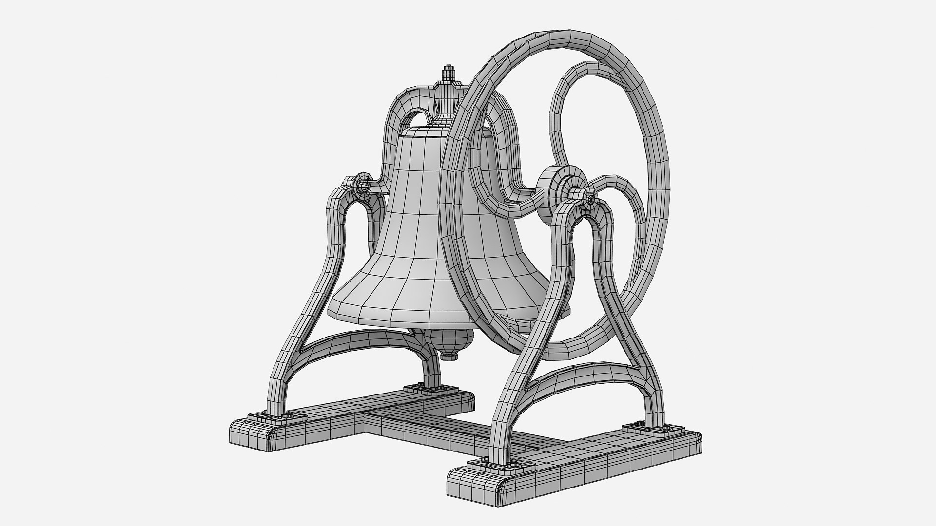 3D Cast Iron Bell - TurboSquid 1638112