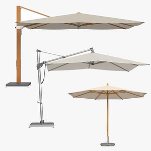 Glatz Garden Parasols Outdoor Patio Umbrellas Collection 3D model