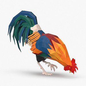 rooster---pecking 3D model