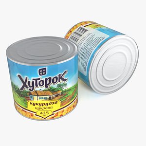 3d tin corn