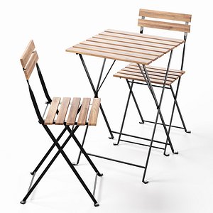 3D Set of chair and table IKEA TARNO