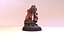 Estatueta crianças Low-poly