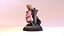 Estatueta crianças Low-poly