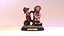 Estatueta crianças Low-poly