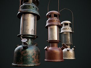 Gas Lamp with 3 textures and 3 LODs