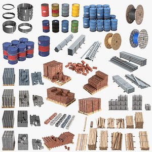 3D Construction Props Pack model