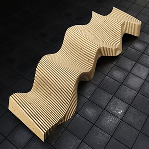 bench 3d max