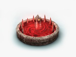 blood fountain fantasy animation 3D