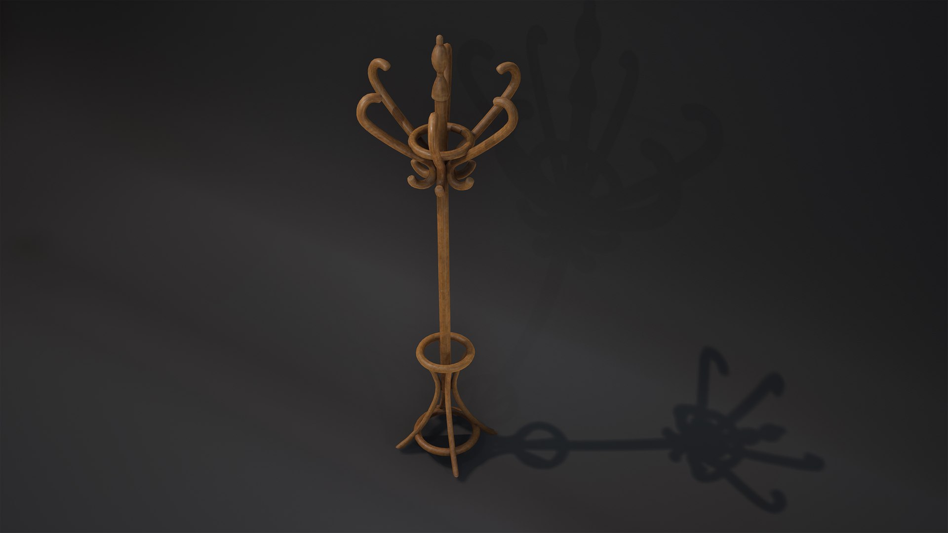 3D Coat Rack Model - TurboSquid 1685914