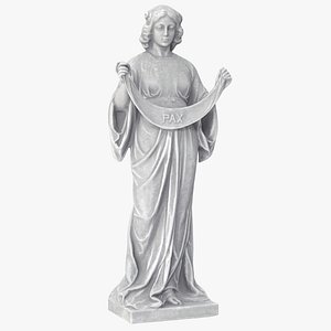 Woman Bunting Statue v2