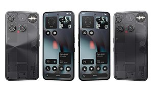 3D Nothing Phone 3 Black And White