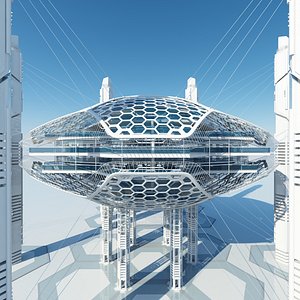 Futuristic Skyscraper HD 16