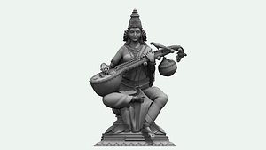 saraswati statue 3D model