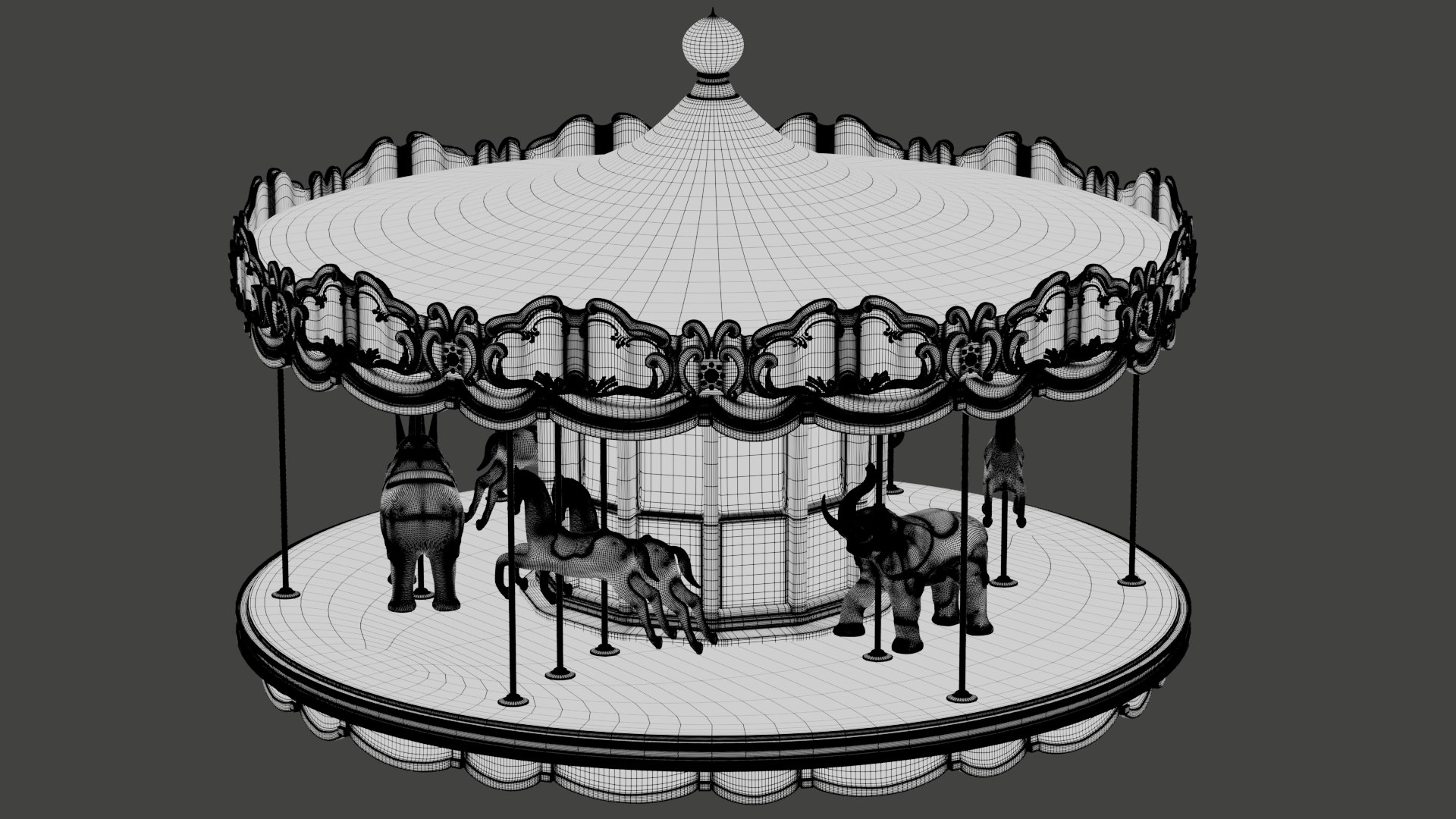 3D Carousel - Fun Fair - TurboSquid 2219976