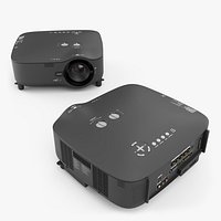 Ceiling Mounted Home Theater Projector Black