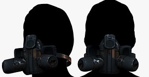 gas mask 3D model