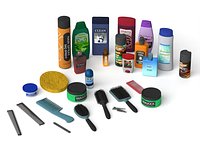 Bathroom Toiletries Hair Care Cosmetic Props Set