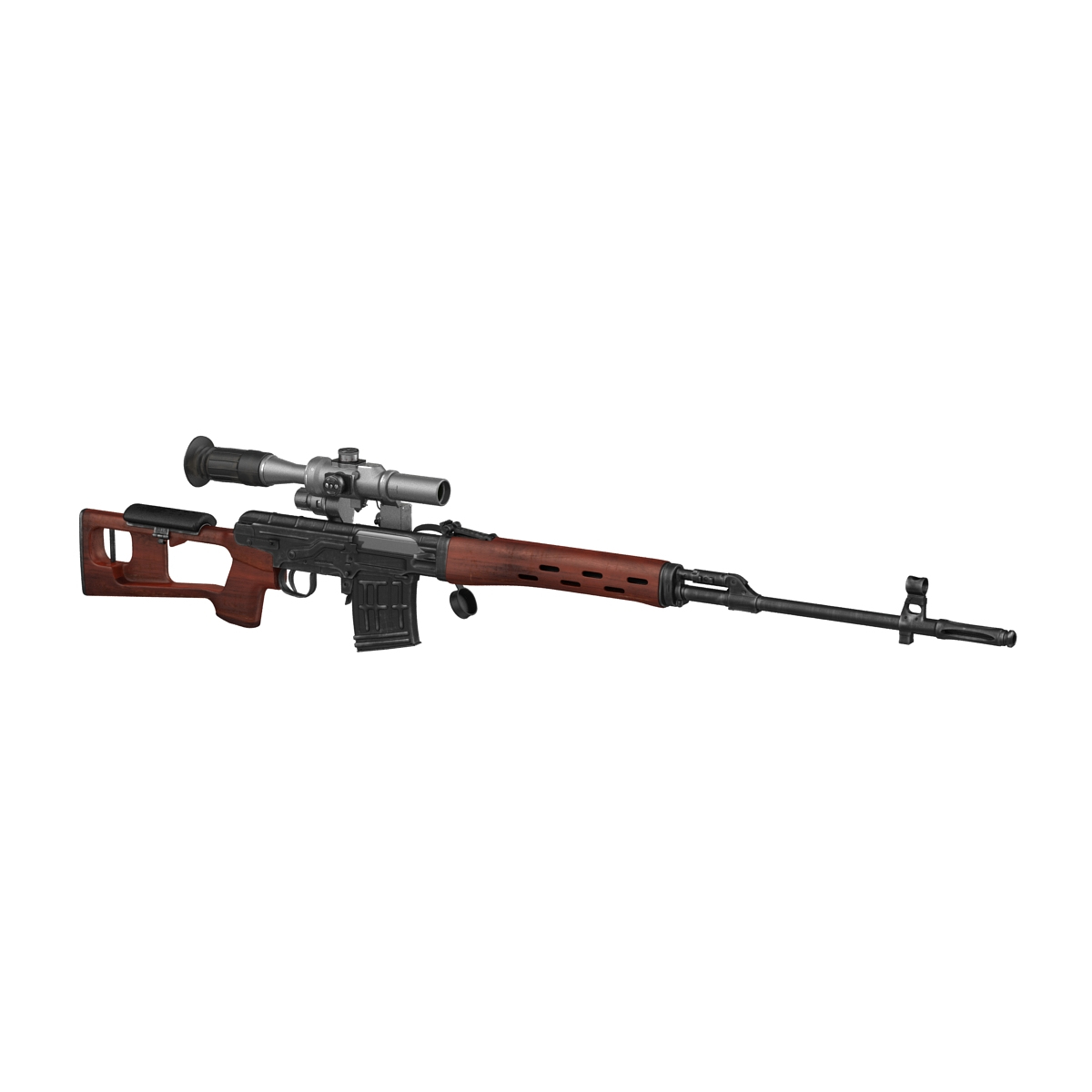 max russian svd rifle wooden