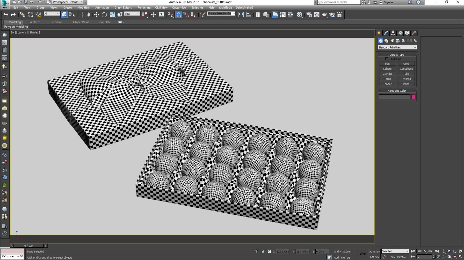 3D Model Signature Chocolate Truffles Box - TurboSquid 1543686