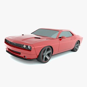 Dodge Challenger 2008 muscle car restyled 3D model