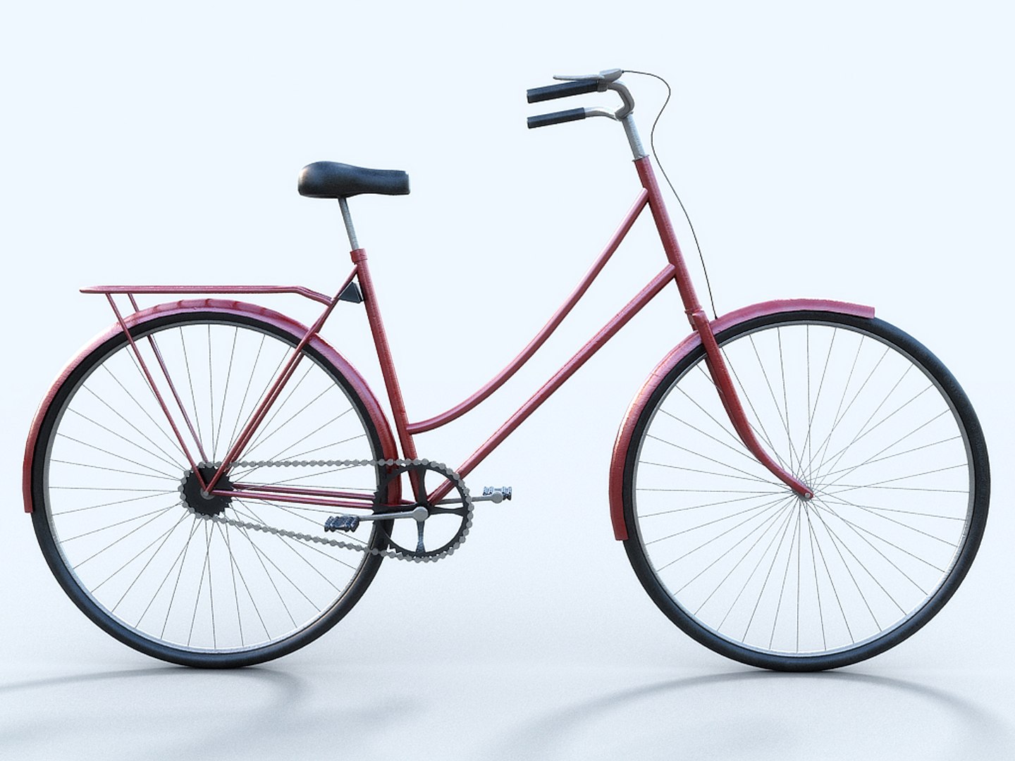 3d old bicycle model