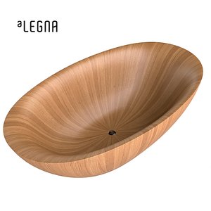 Wooden Bathtub Alegna Laguna Pearl