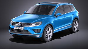 3D 2015 volkswagen touareg model