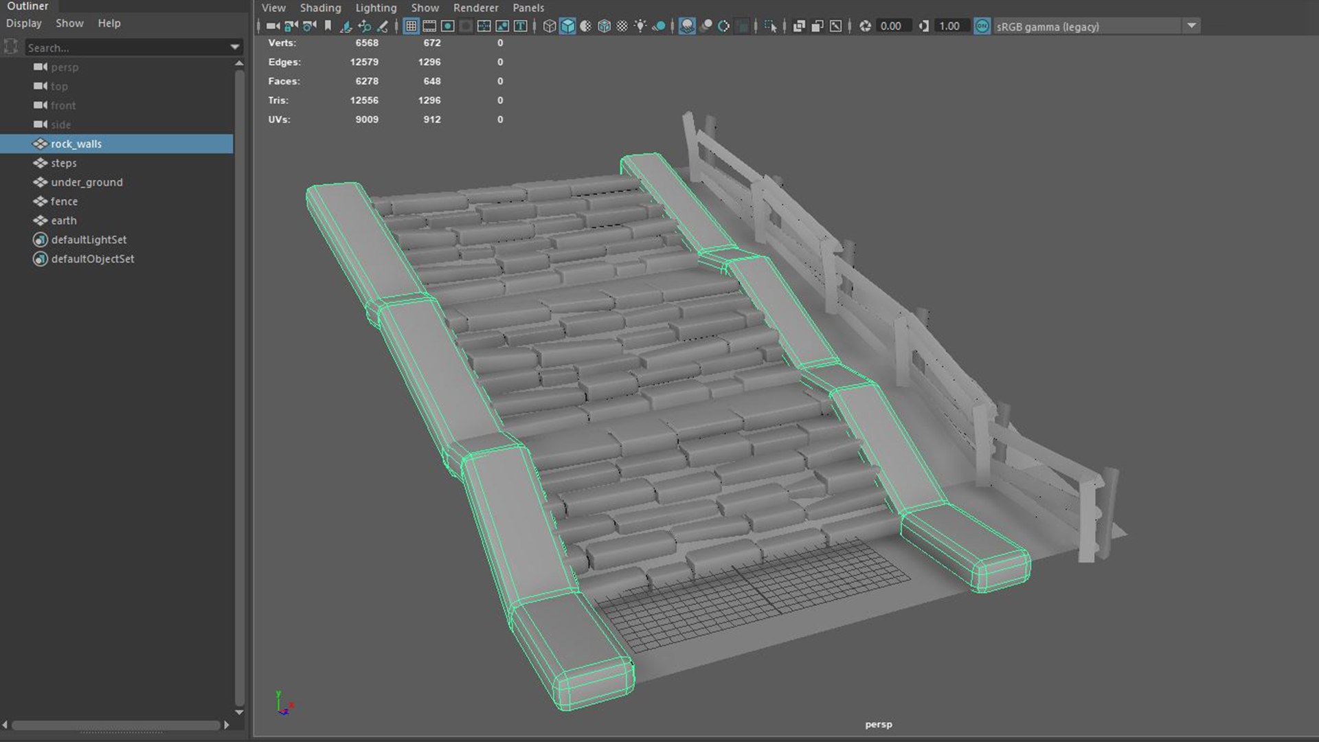 Moss Covered Steps 3D Model - TurboSquid 1991003