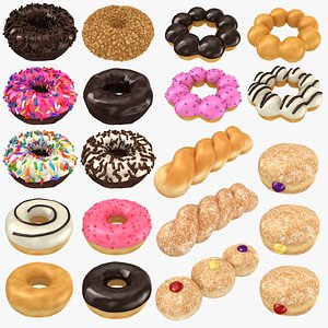 realistic donut 2 3D model