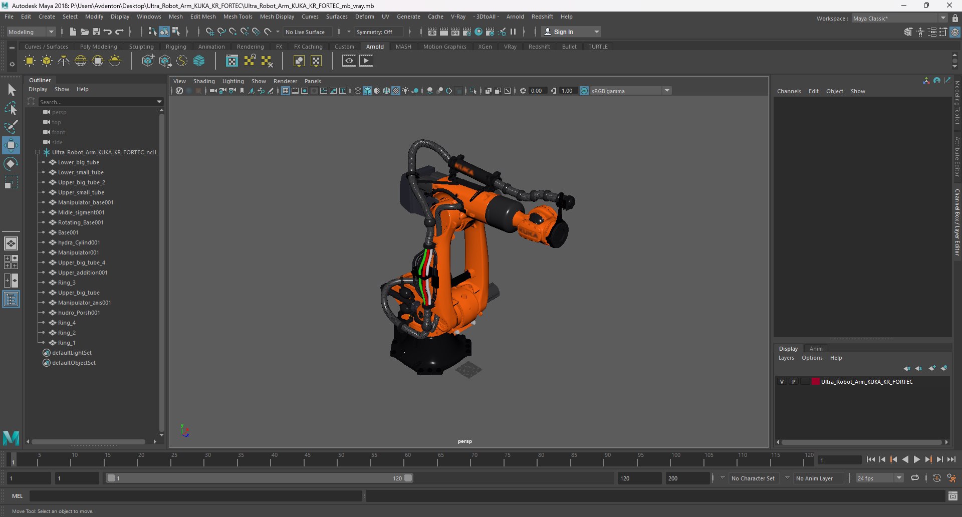 3D Ultra Robot Arm KUKA KR FORTEC Model - TurboSquid 2321490