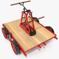 Railway Handcar Rigged