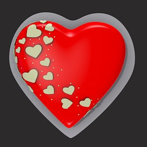 Valentines Heart Shaped Cake