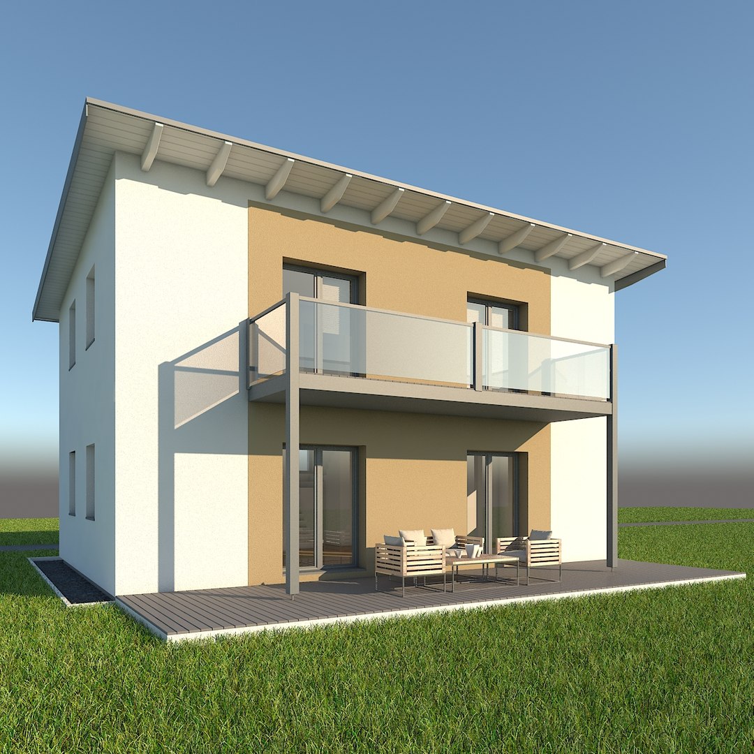 3d Model Modern Single Family Home