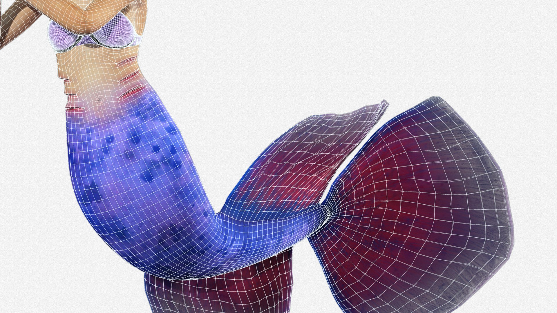 Mermaid Character Full Rigged 3D Model - TurboSquid 2236860